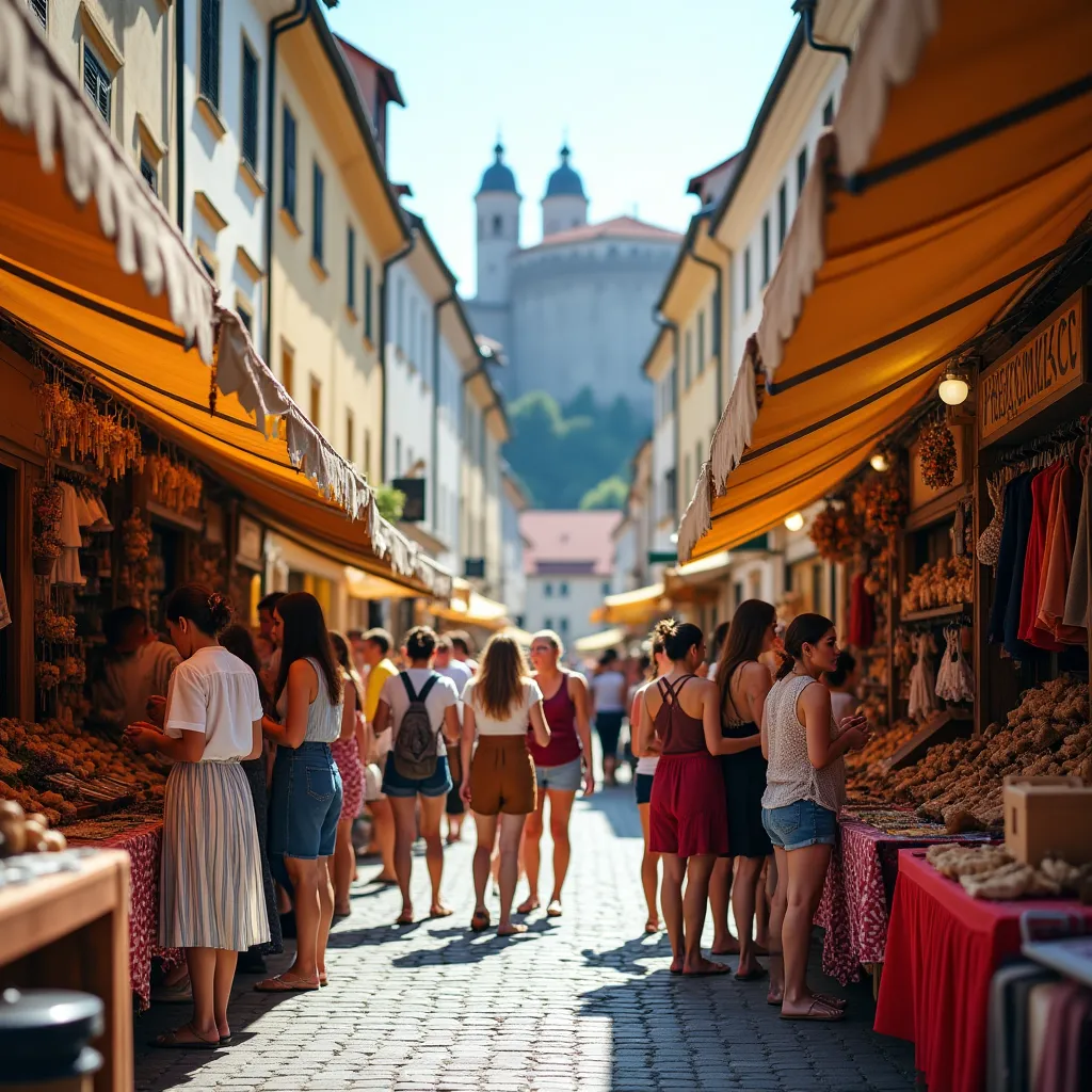 Historic buildings in Bratislava's charming Old Town